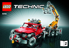 LEGO 8258 instructions page 1 – build guide